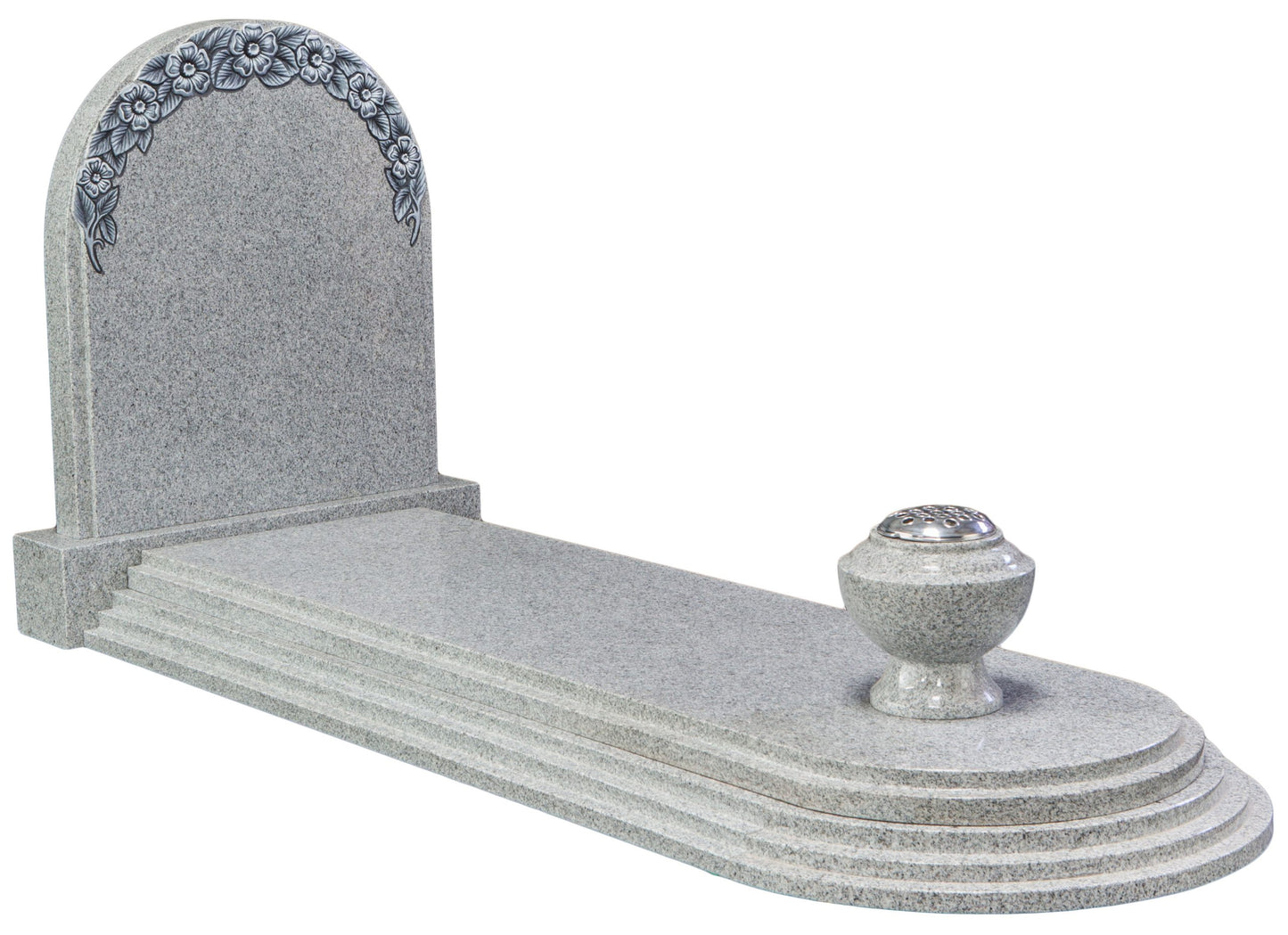 granite tombstone flowers oxford