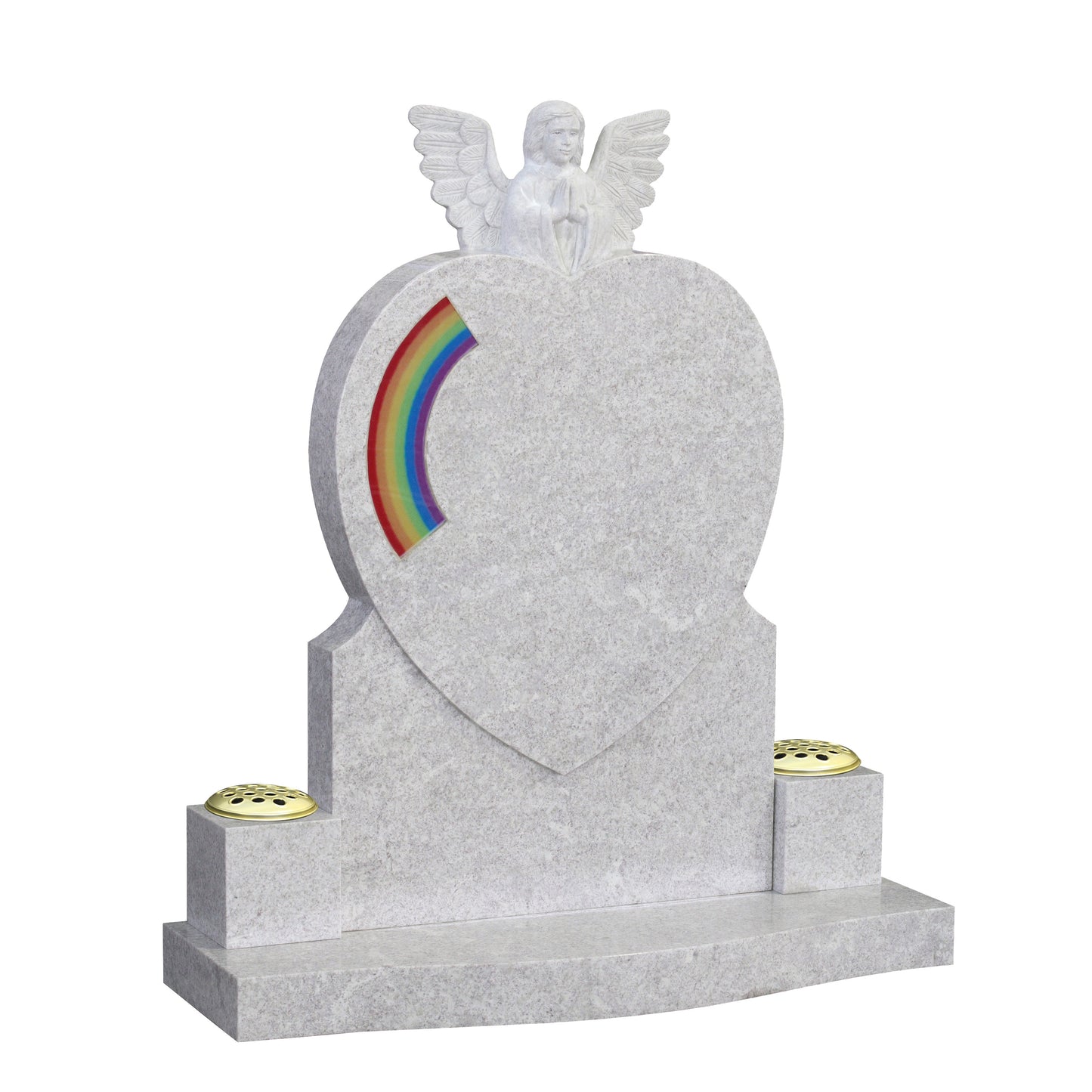 White Pearl Heart Memorial (ET104)