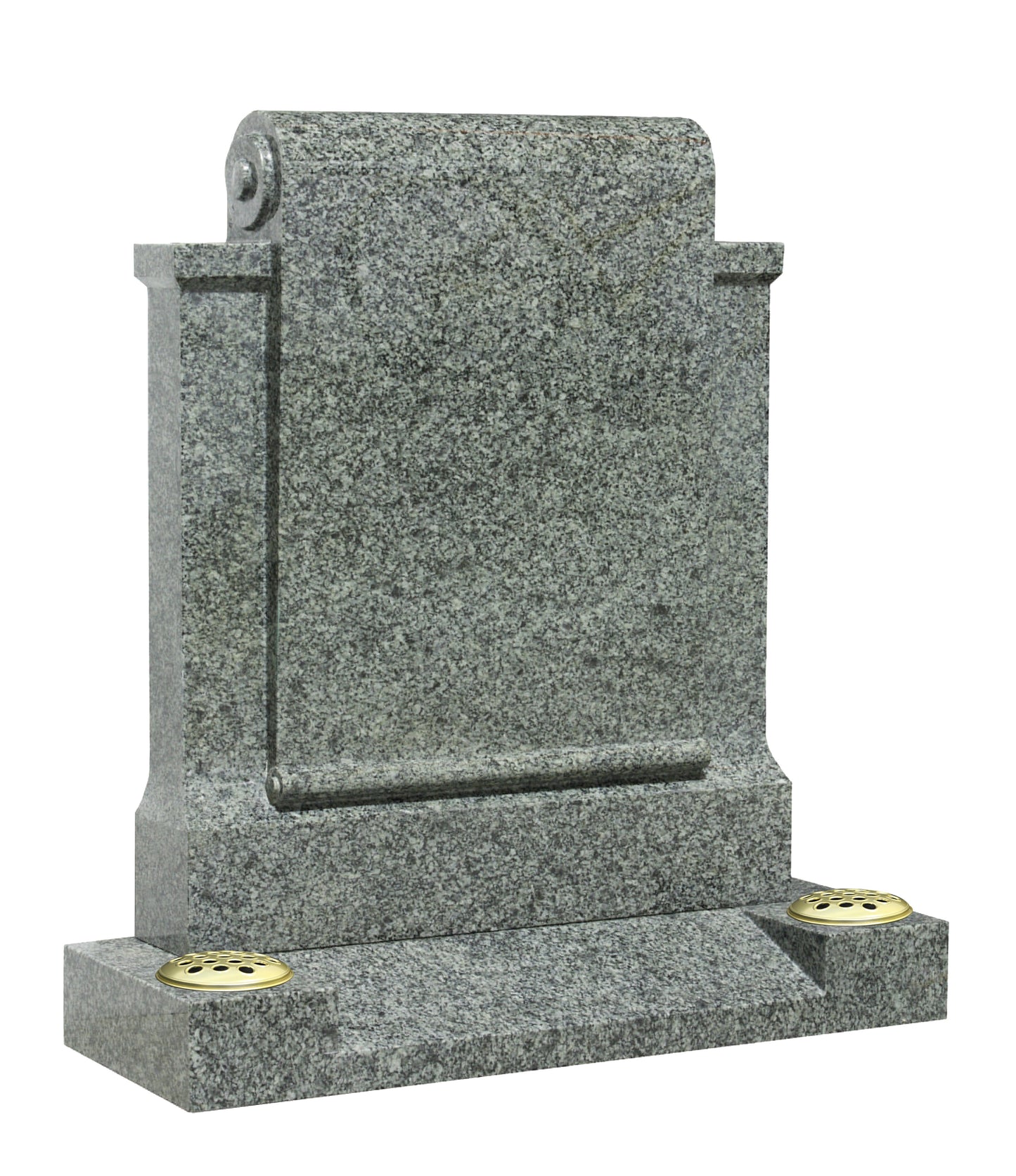 Karin Grey upright scroll headstone (ET122)