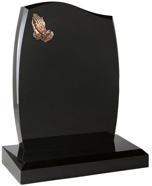 Black Granite Headstone bespoke