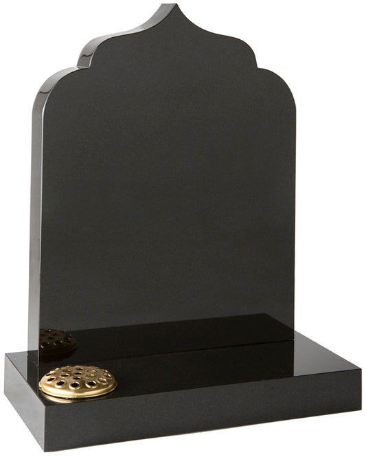 black granite headstone abingdon 