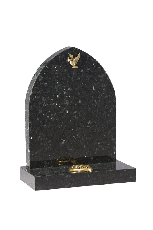 granite headstone oxford doves