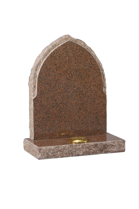 red granite headstone 