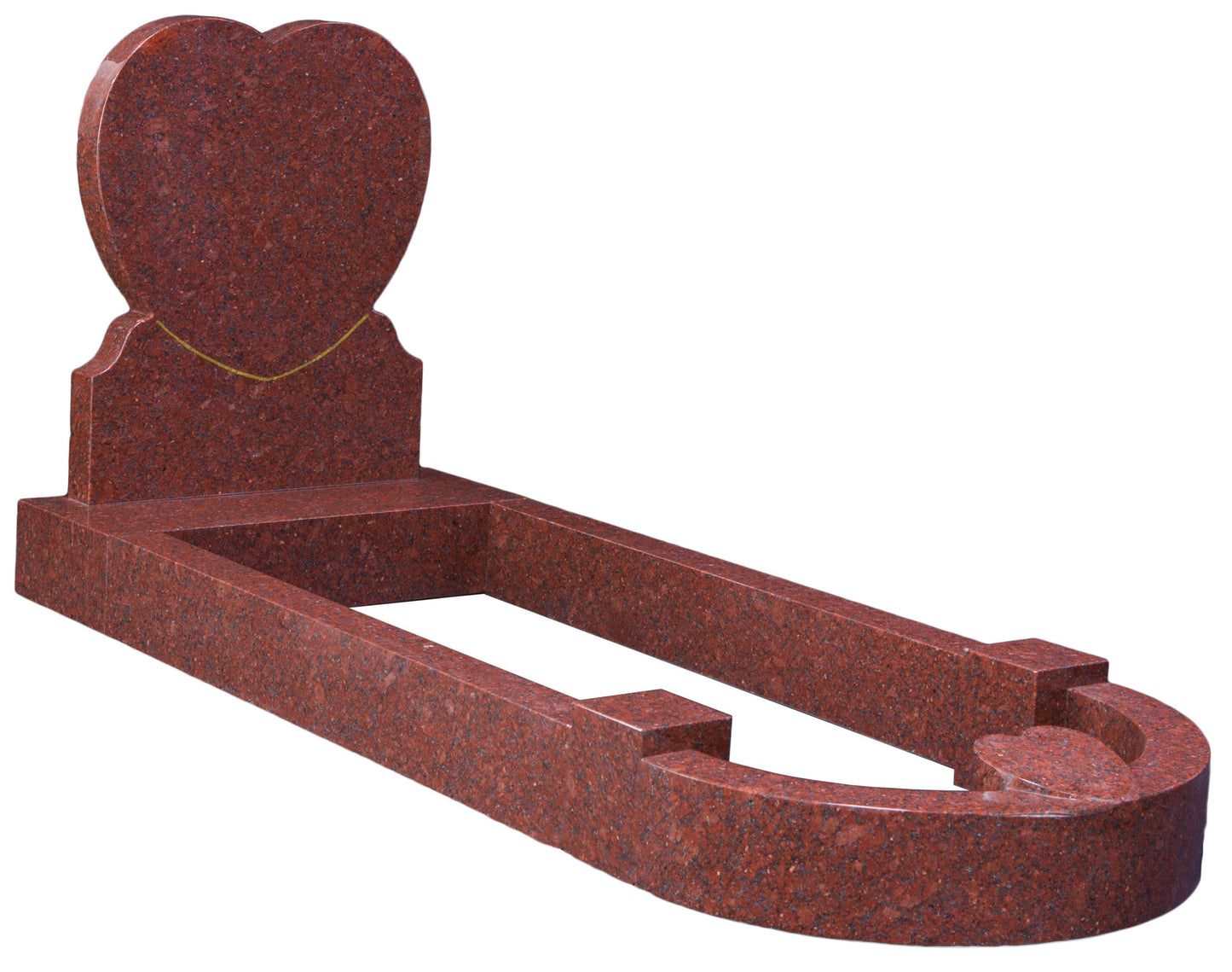 granite headstone heart wallingford