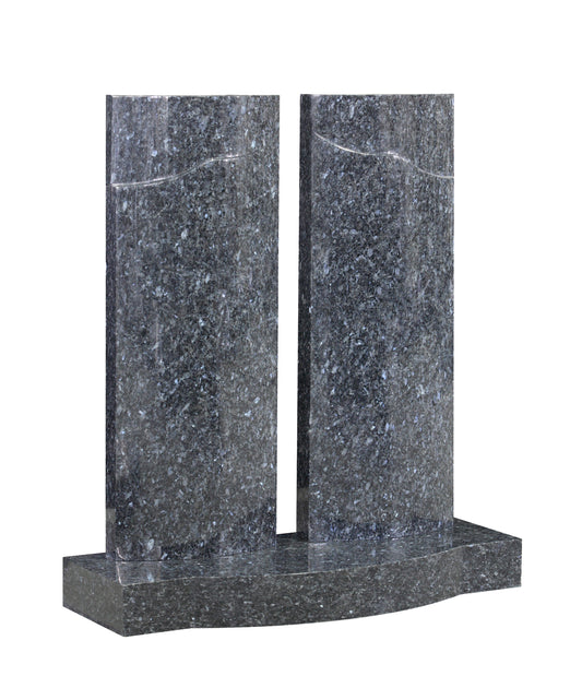 Blue Pearl Granite Double Column Memorial (ET130)