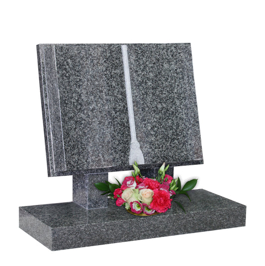 Curved Page Book Headstone (ET79)