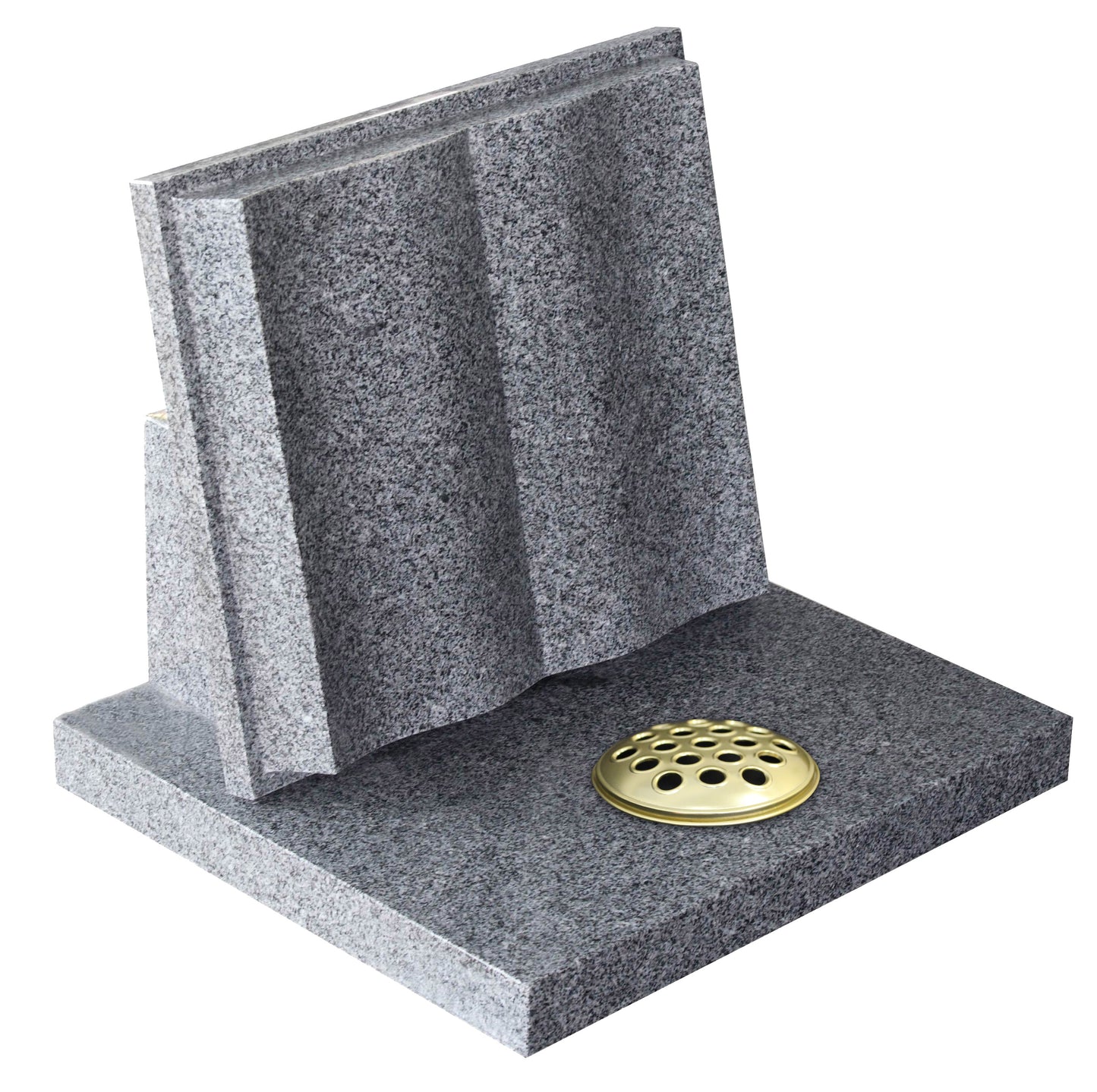 Small Deep carved page book headstone (ET80)