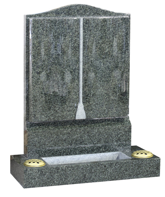 Upright book memorial with flower planter (ET86)