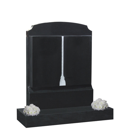 Book Headstone with scooped corners (ET88)