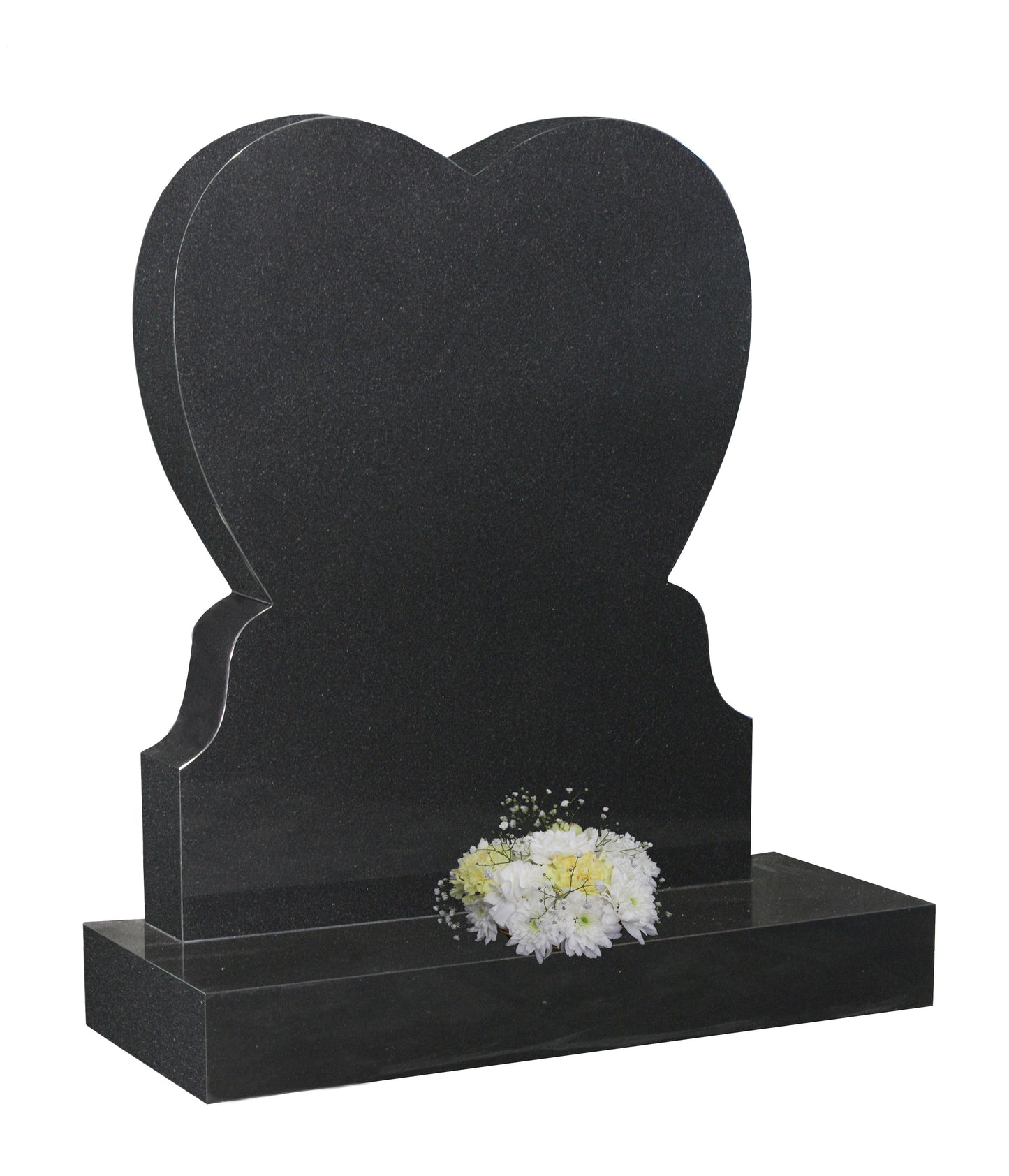 Heart Memorial with elegant shaped shoulders (ET98)